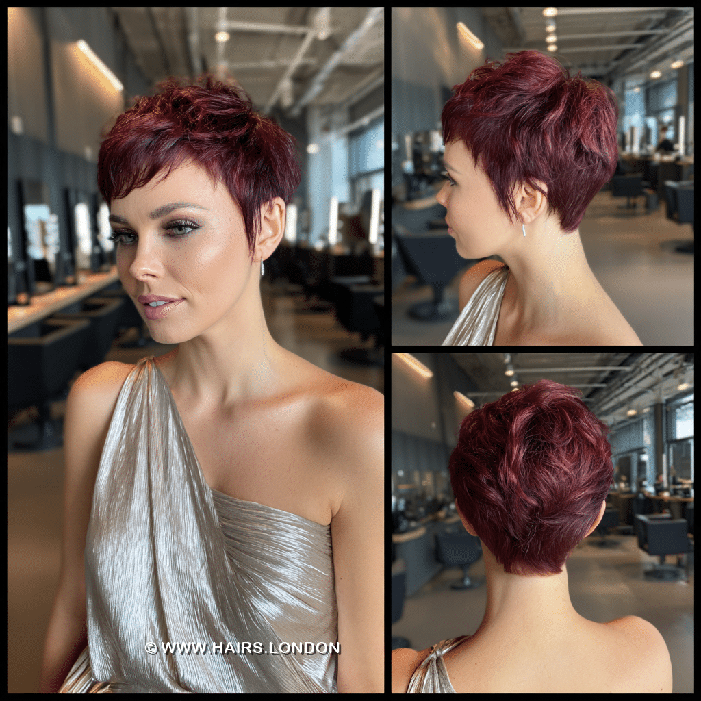 Deep Cherry Red Hair