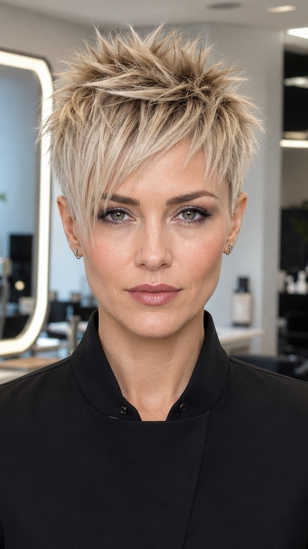 61 Bold and Gorgeous Asymmetrical Pixie Cuts Sandy Beige Blonde Hair