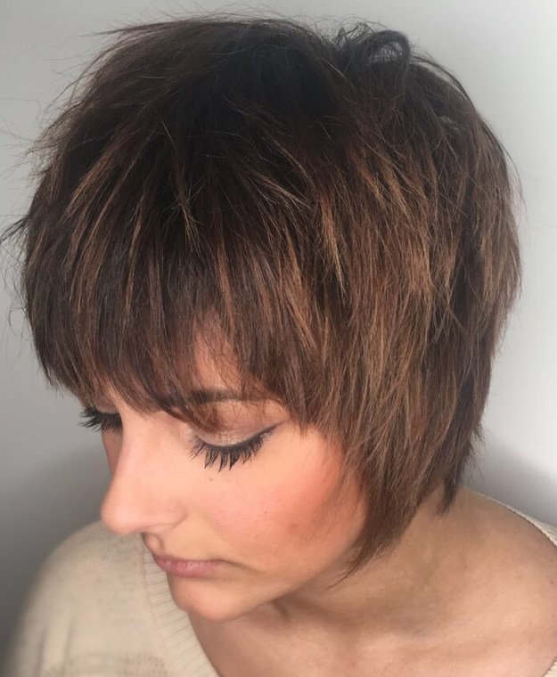 60's Inspired Short Shag Haircut