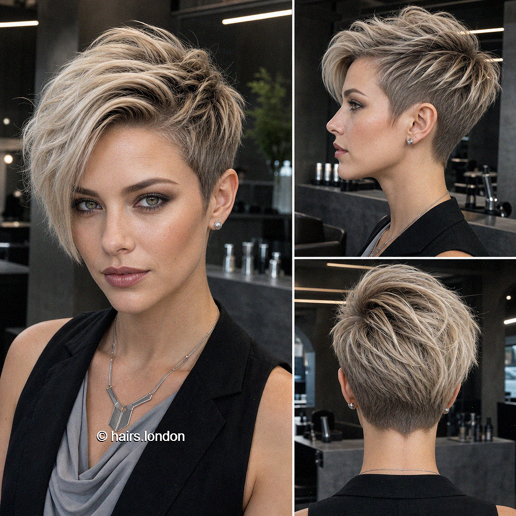 61 Bold and Gorgeous Asymmetrical Pixie Cuts Sandy Champagne Blonde Hair