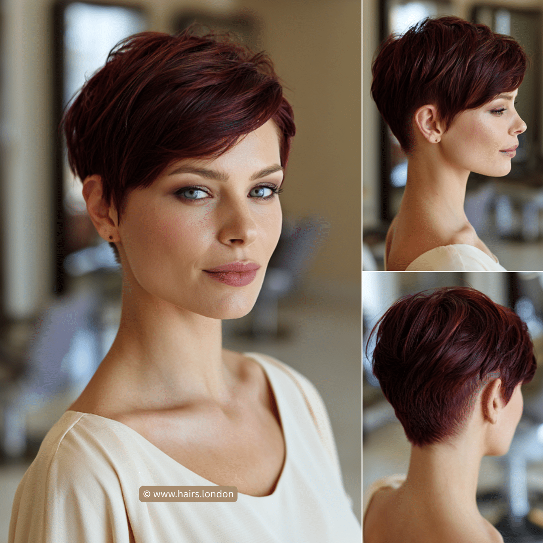 Velvet Burgundy Wine Hair