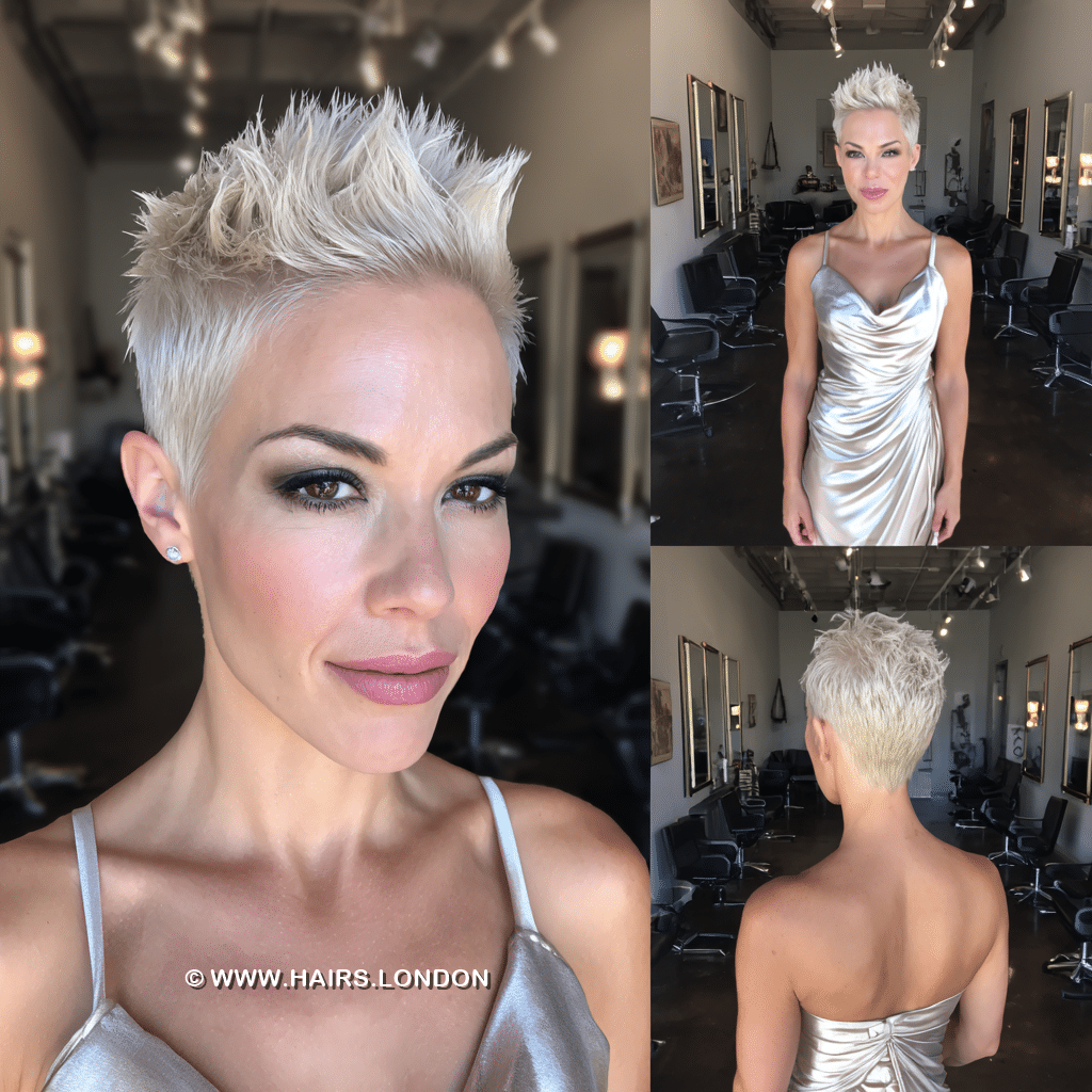 Frosted Platinum Blonde Hair