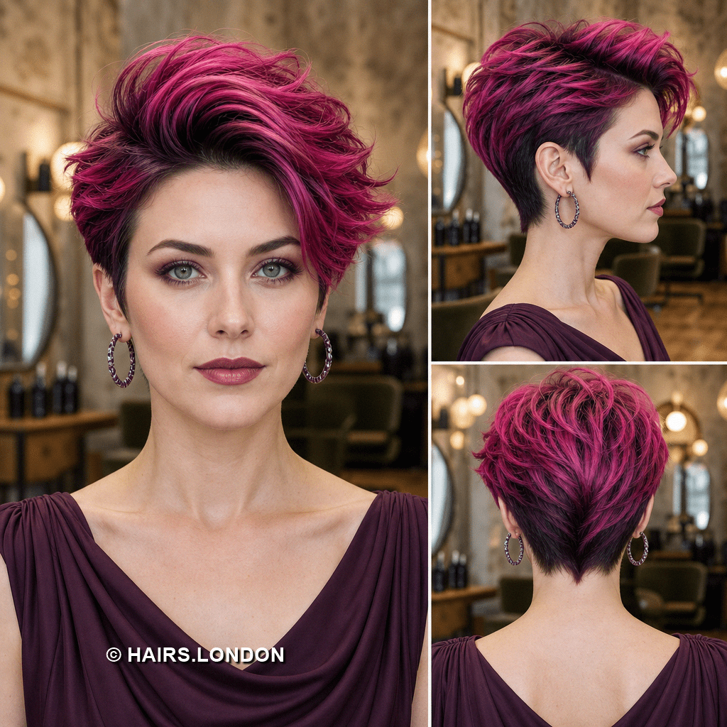 Raspberry Merlot Magenta Hair