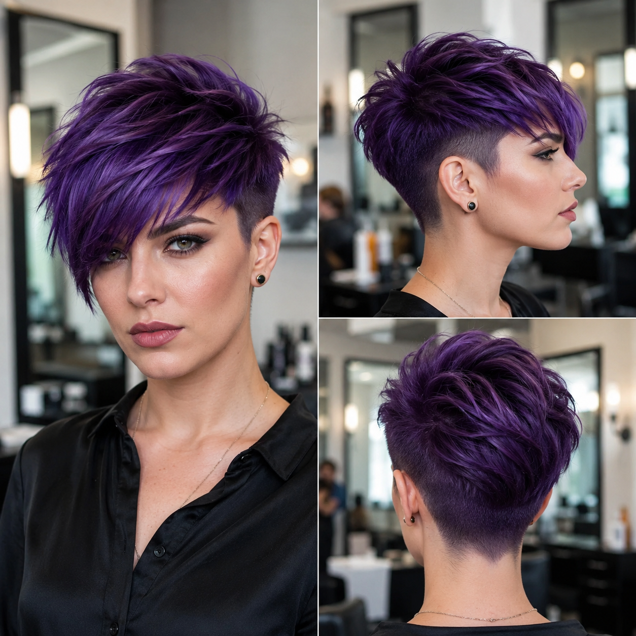 Royal Velvet Undercut Pixie Hair