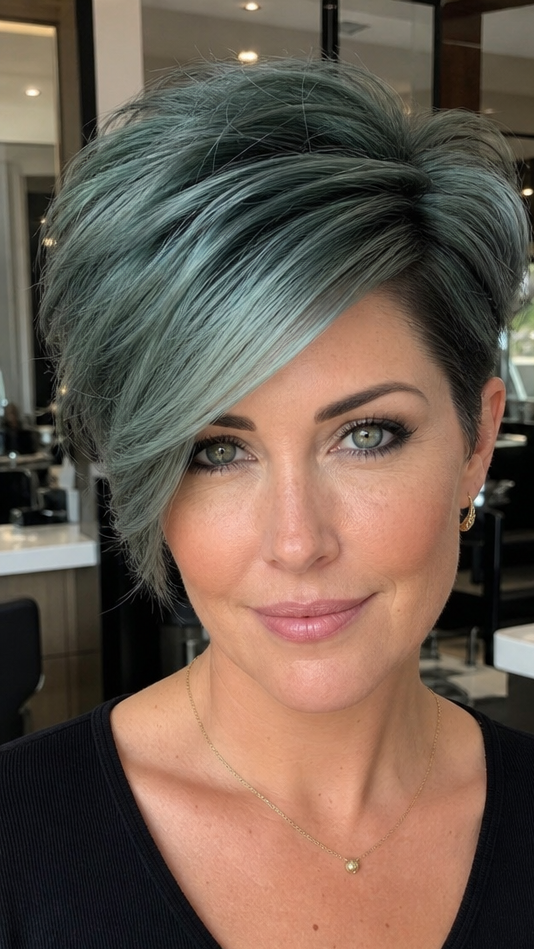 Sage Mist Silver Hair