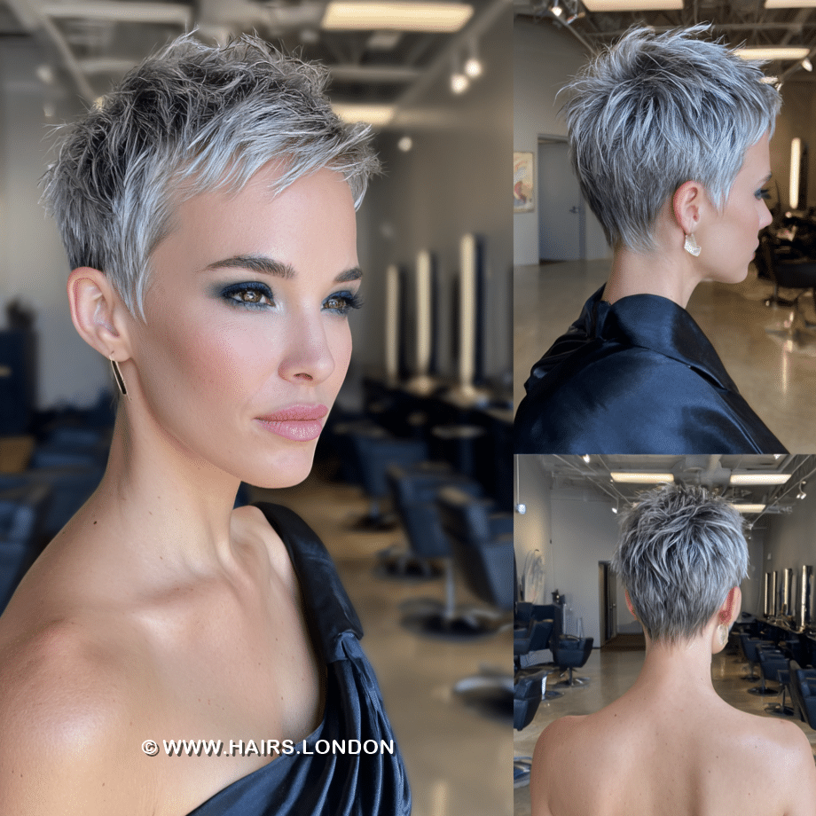 Smoky Silver Ash Hair