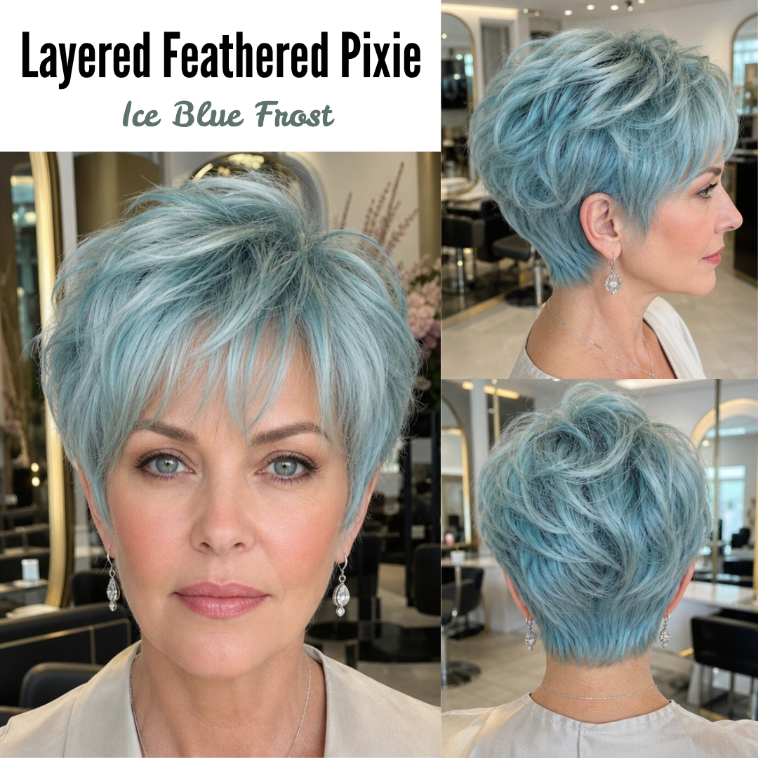 Ice Blue Frost Hair