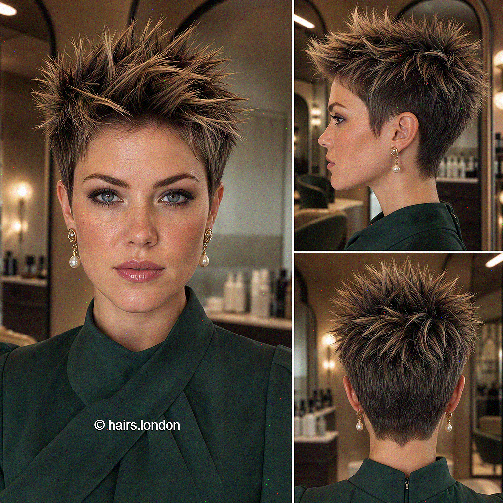 94 Short Shaggy, Spiky, and Edgy Pixie Hairstyles Toasted Chestnut Brown Hair