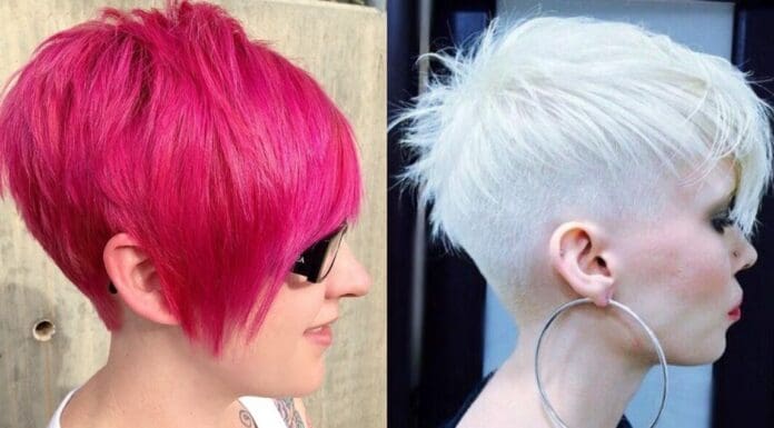 Blonde-Red-Brown-Ombre-ed-and-Highlighted-Pixie-Cuts-for-Any-Taste
