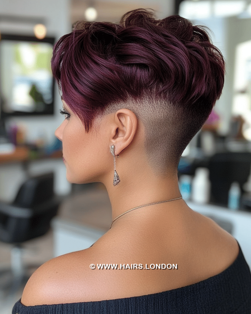 Deep Plum Purple Hair
