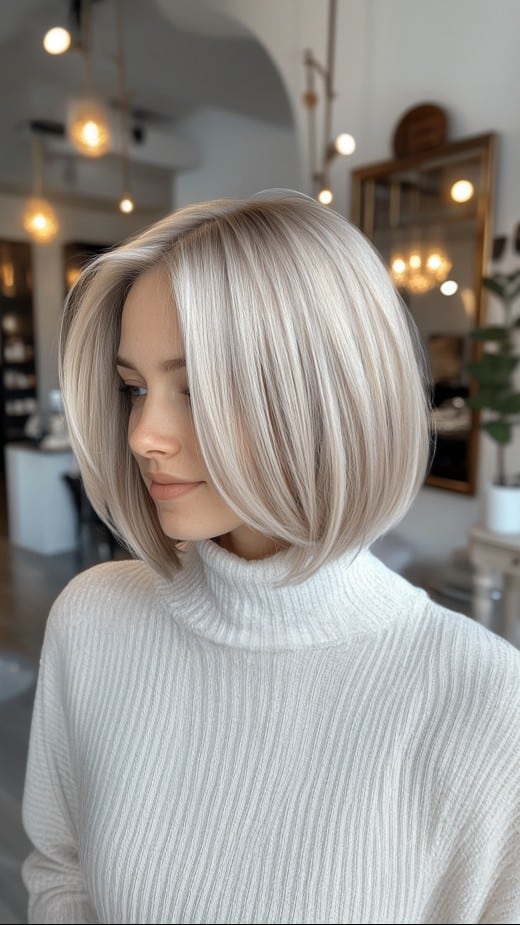 Icy Pearl Blonde Hair