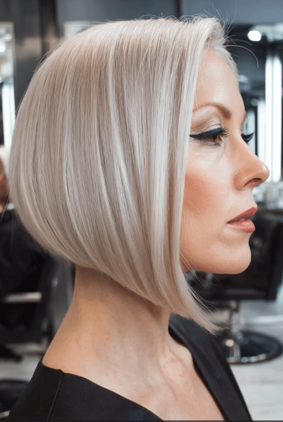Icy Platinum Blonde Hair