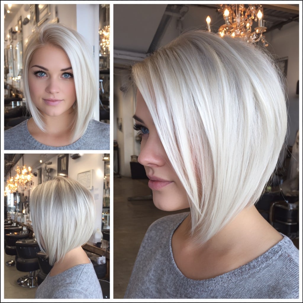 Icy Platinum Blonde Hair