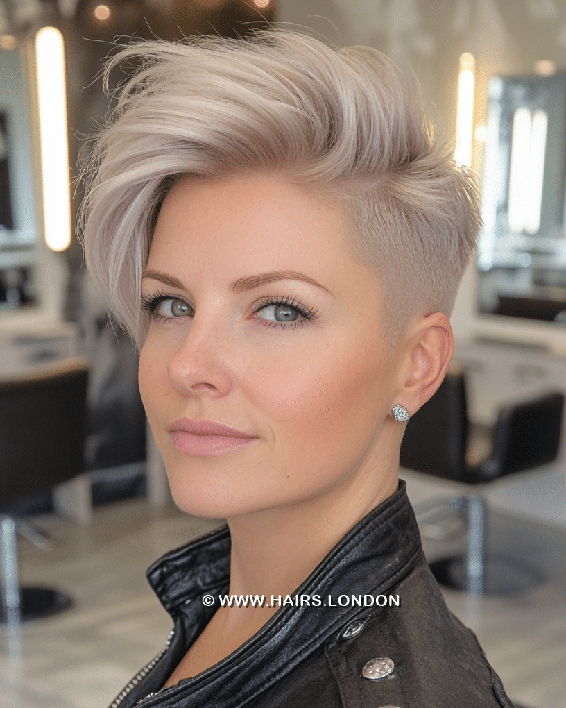 Icy Silver Blonde Hair