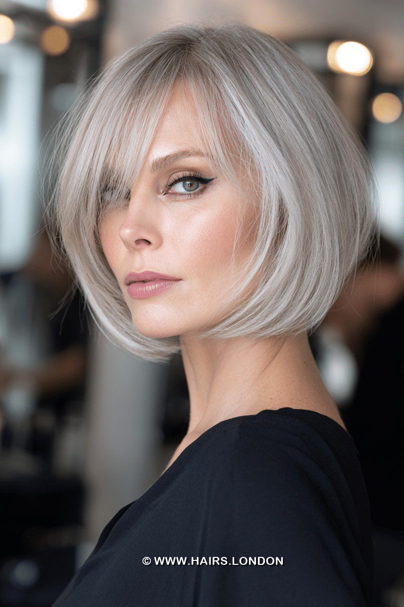 Icy Silver Blonde Hair