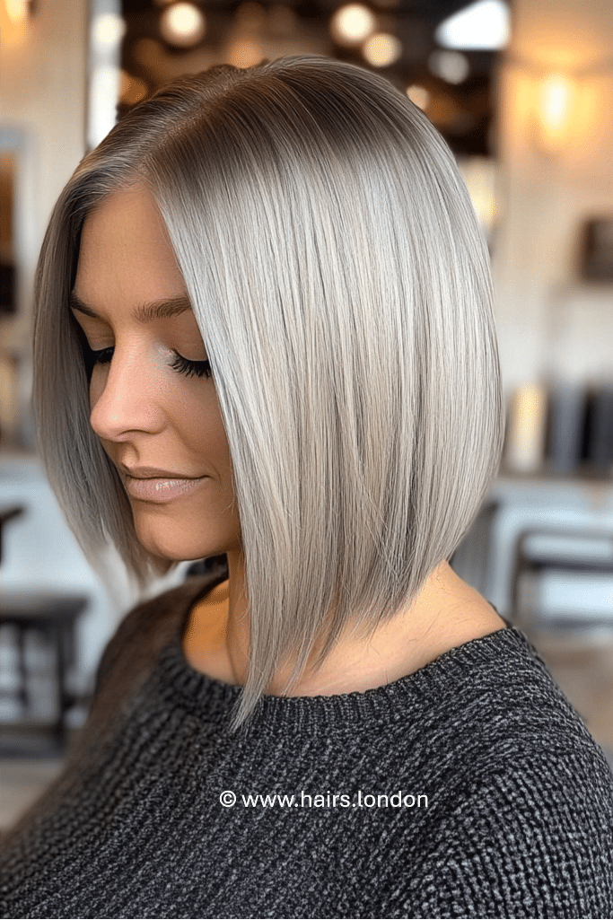 Icy Silver Blonde Hair