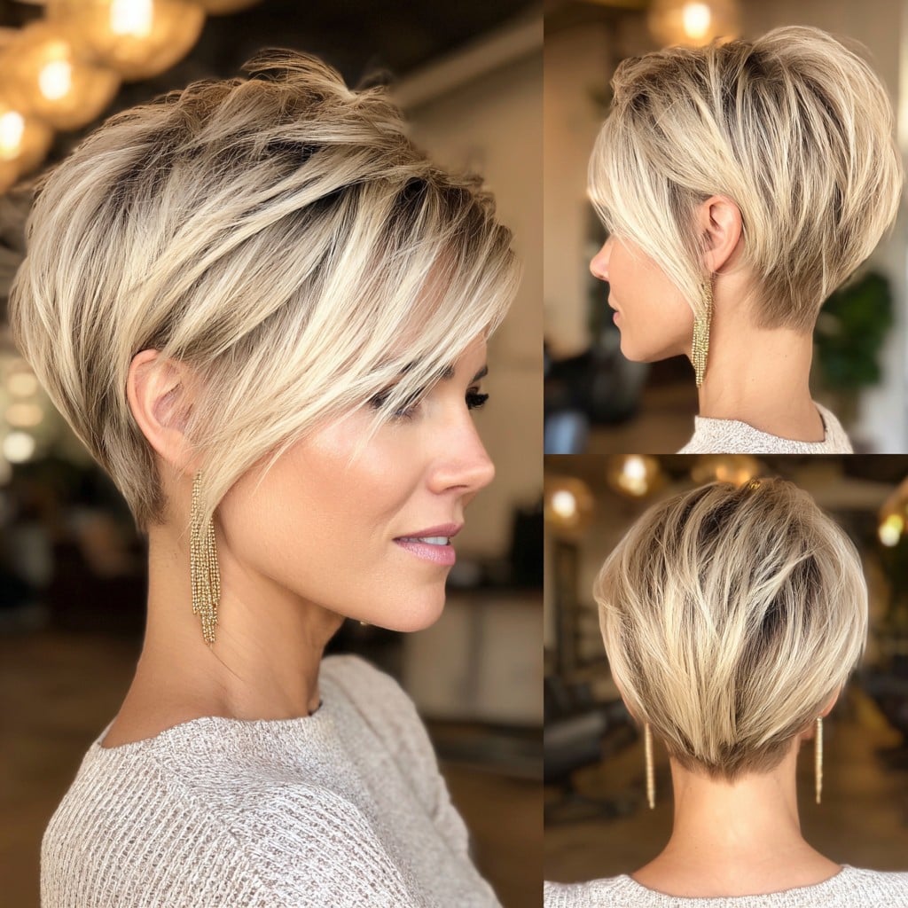 Platinum Blonde Pixie Hair