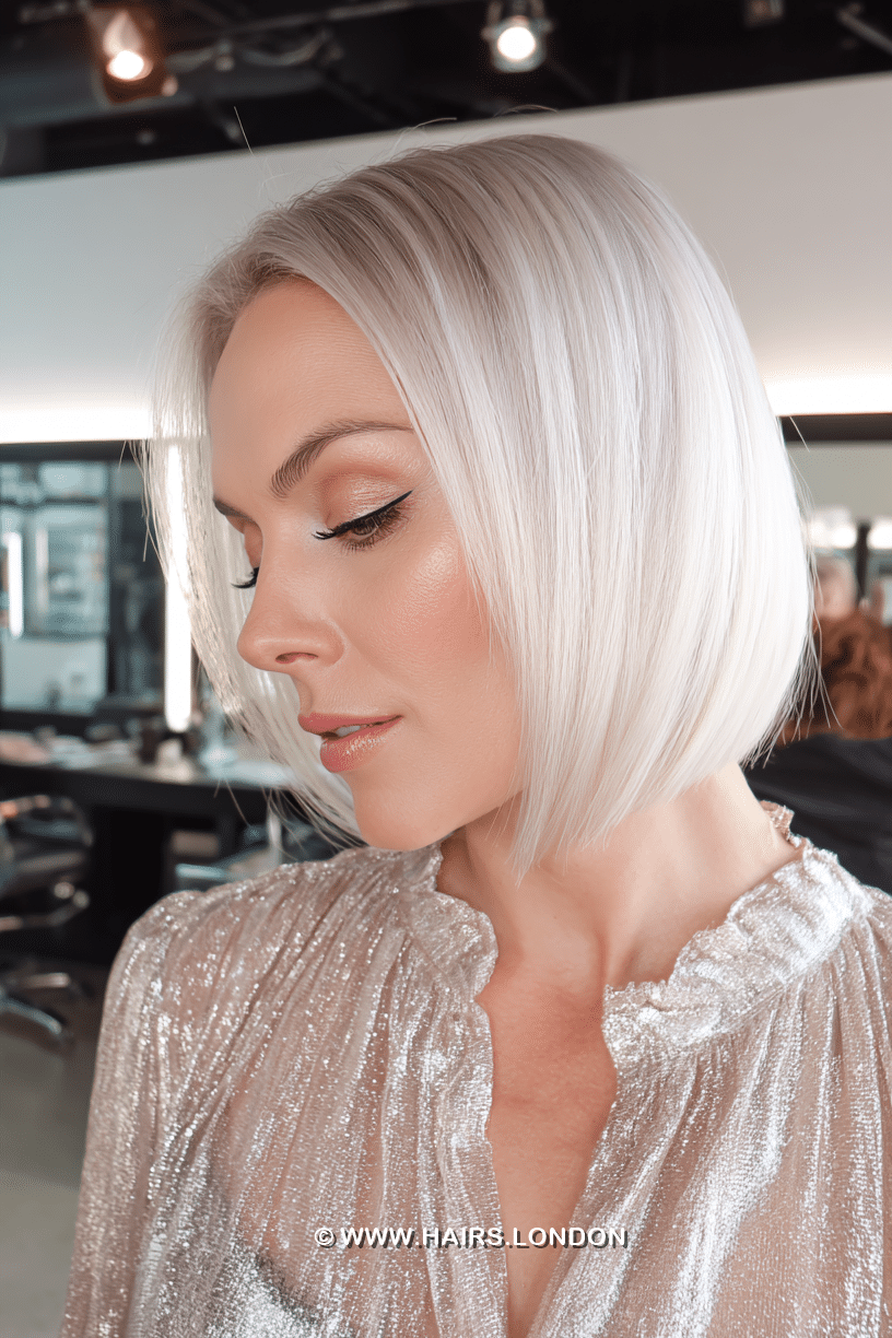 Pure Platinum Blonde Hair