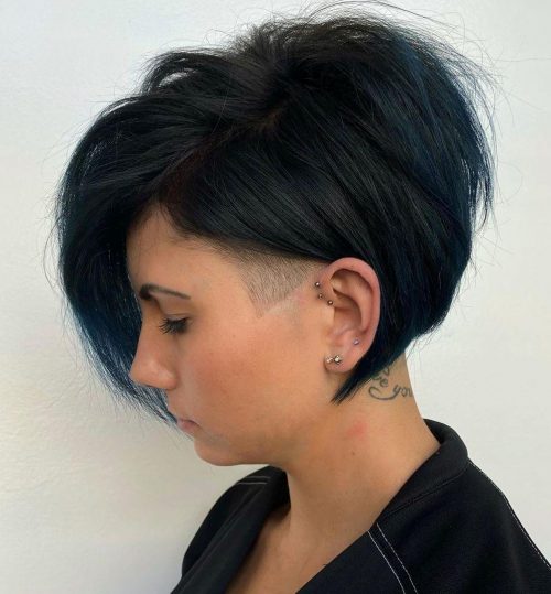 46 Stylish Ways to Wear a Modern Undercut Bob Haircut