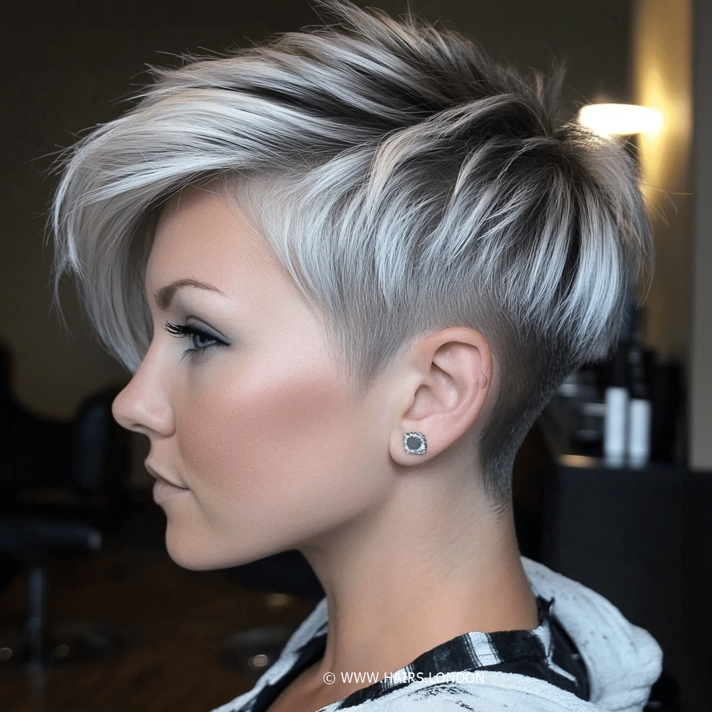 Smoky Silver Gray Hair