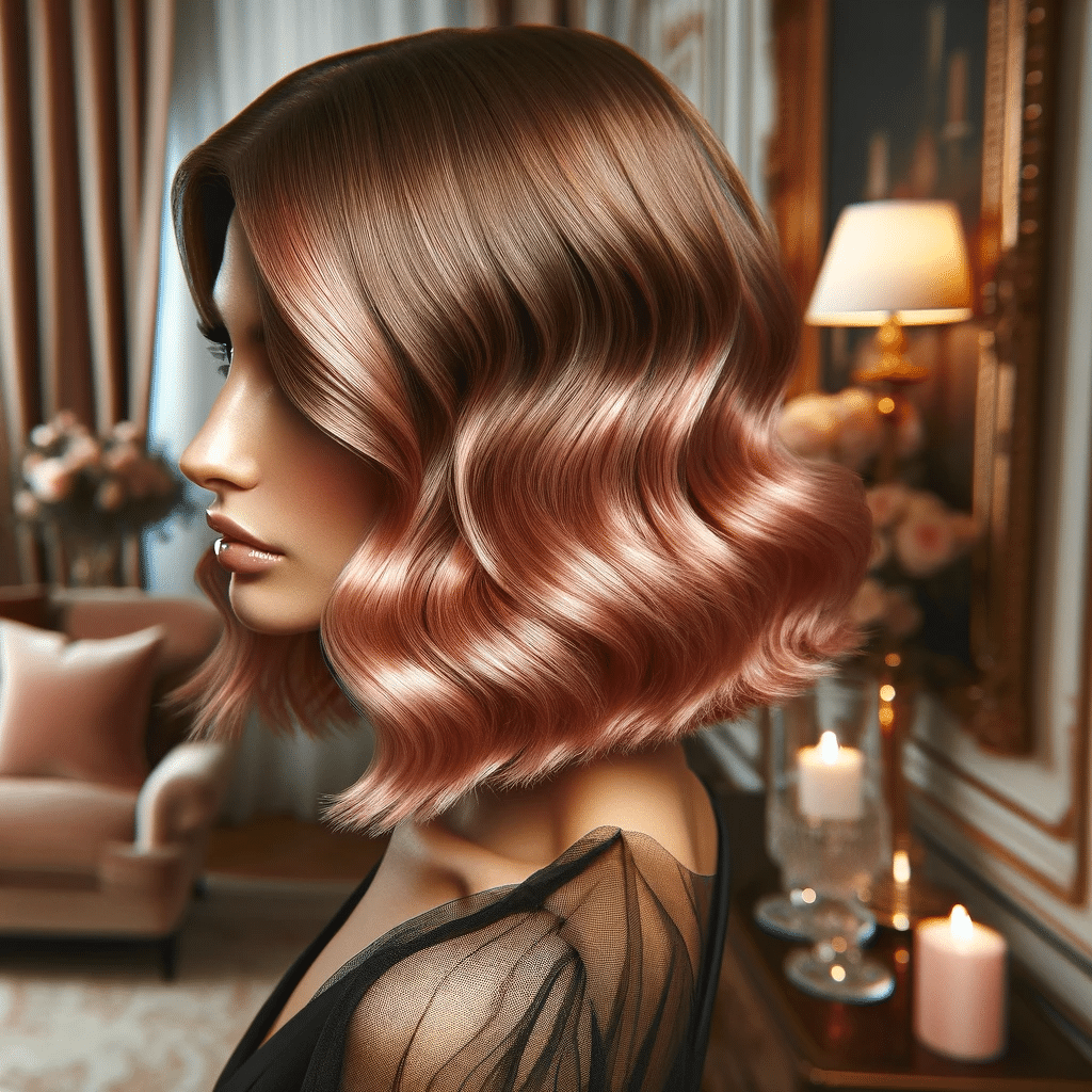 Soft Rosewood Waves Bob