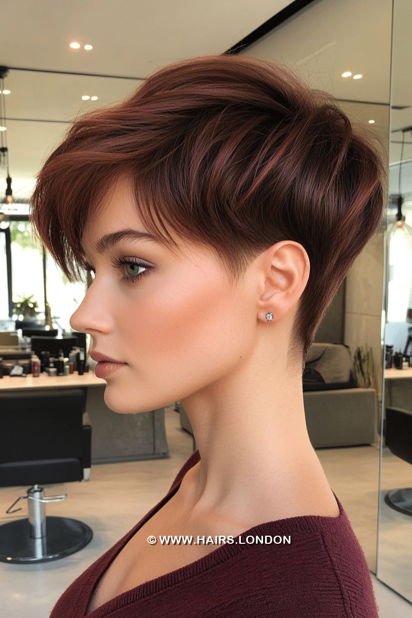 Warm Auburn Brown Hair