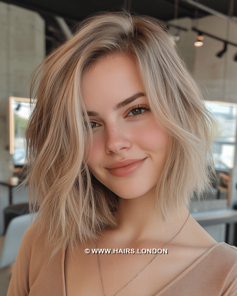 Warm Champagne Blonde Hair