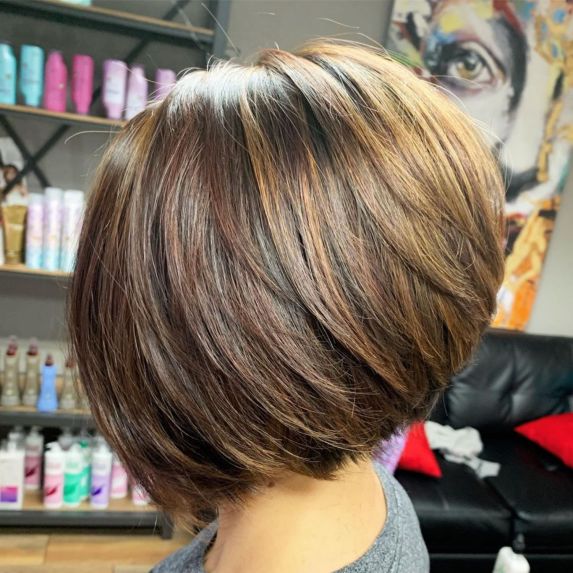 A-Line Bob With Stacked Layers
