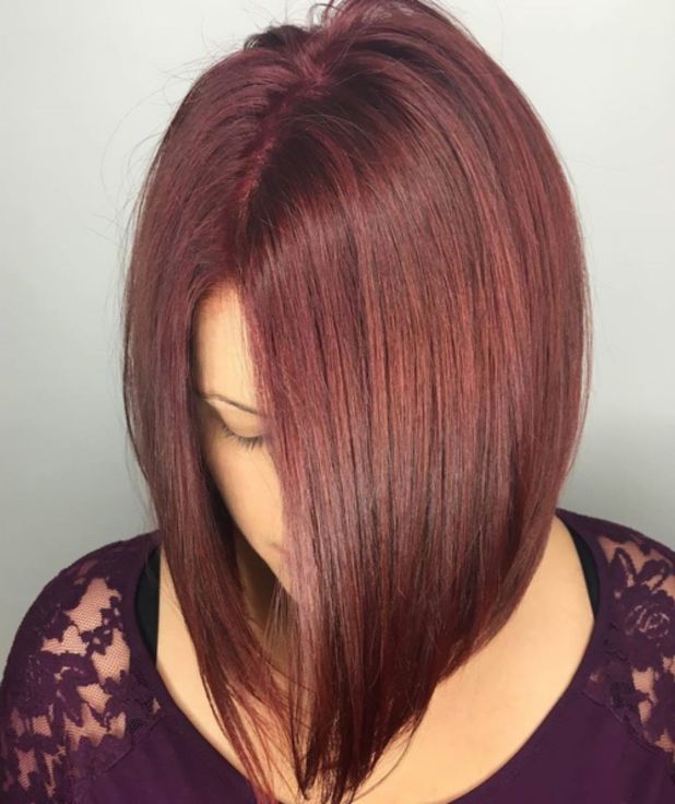 A-Line Sleek Mahogany Bob