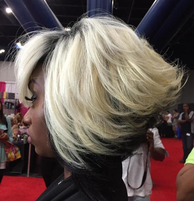 African American Black And Blonde Bob