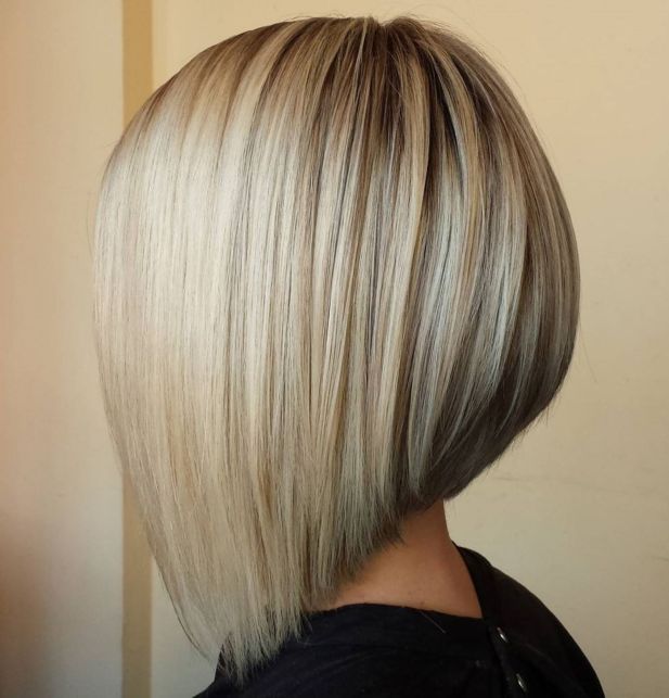 Angled Bob For Medium Length Hair