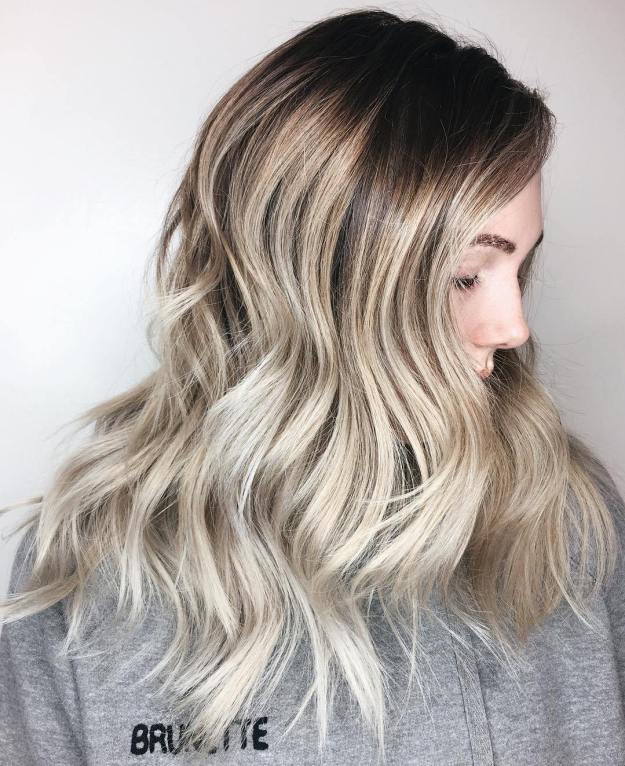 Ash Blonde Balayage For Brown Hair