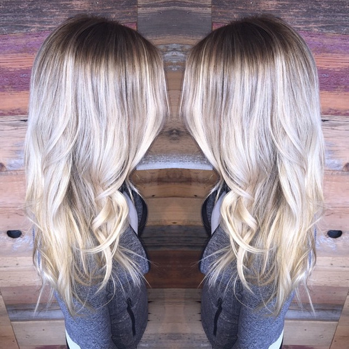ash blonde balayage hair