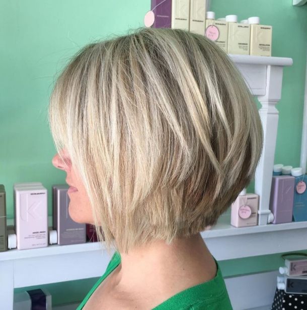 Ash Blonde Bob With Choppy Layers