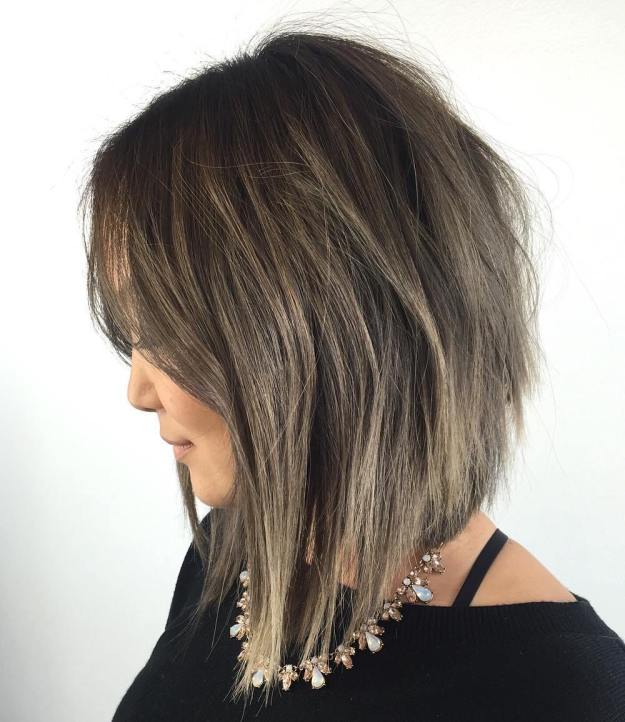 Ash Brown Bob Shag