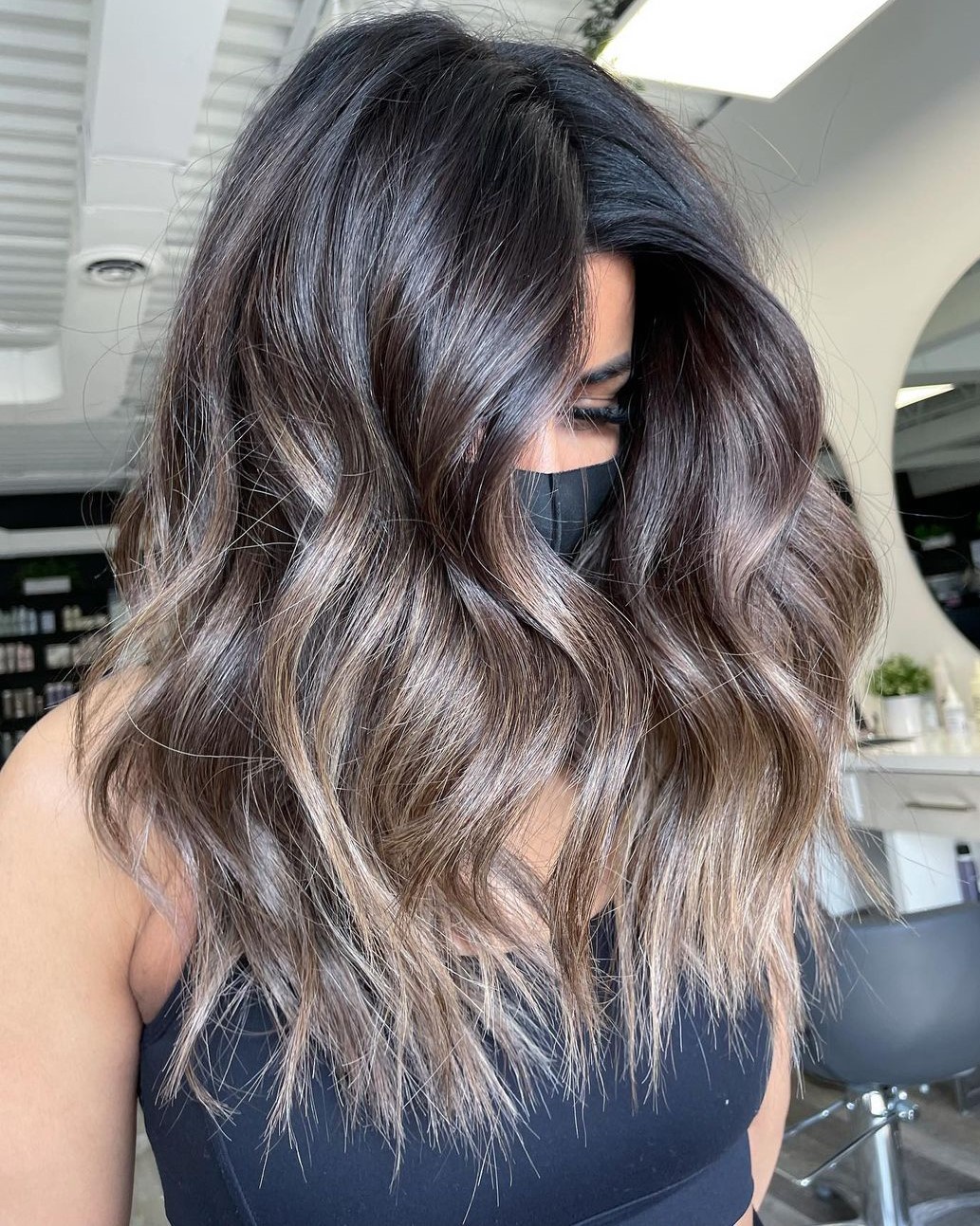 Ash Brown Ombre for Warm Skin Tones