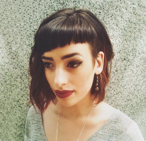 asymmetrical bob with undercut