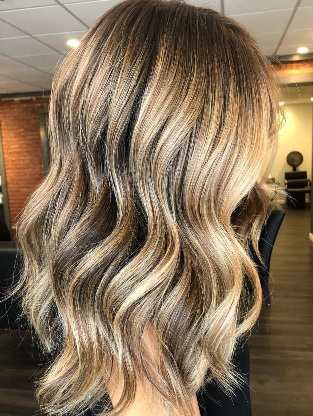 Beachy Wavy Dark Blonde Hairstyle