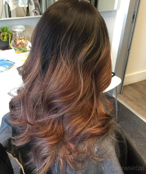 Black To Brown Ombre