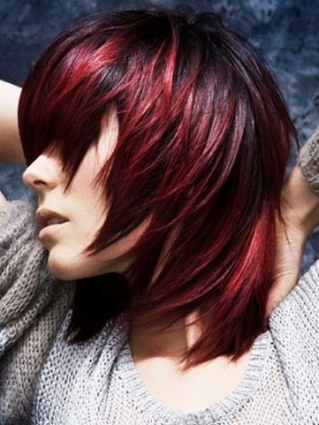 23 Thrilling Ideas for Red Ombre Hair black to red ombre