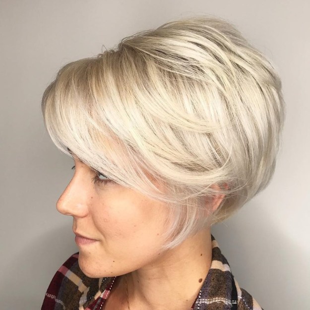 Blonde Layered Pixie