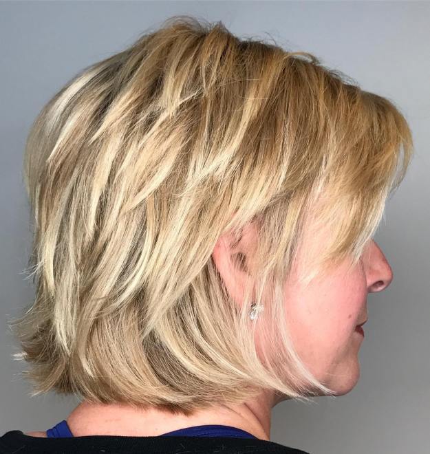 Blonde Shag With Short Layers