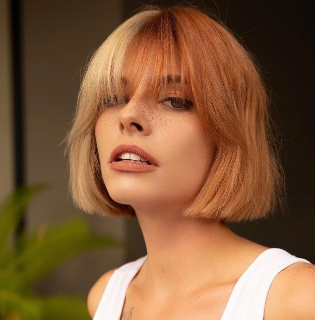 Blunt Bob with Eye Glazing Bangs