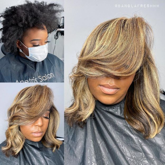 Bronde Hair Color for Natural Hair 