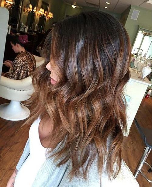 brown ombre highlights for black hair