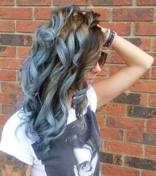 brown t blue-gray ombre