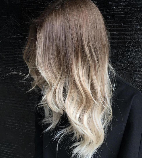 Brown To Blonde Ombre For Layered Hair