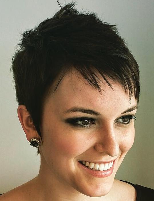 Brunette Pixie Hairstyle