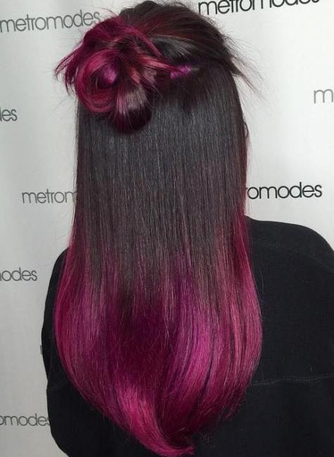 Burgundy Ombre For Black Hair