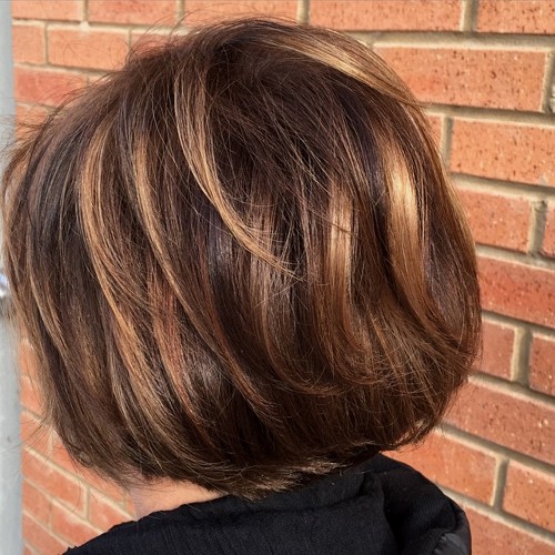 Caramel Balayage on Chocolate Hair